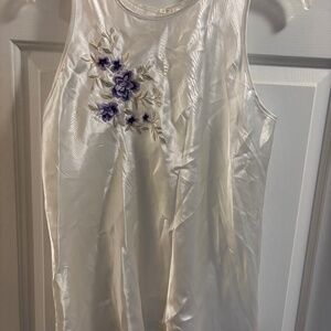 California Dynasty Sleeveless Silky Top Size M